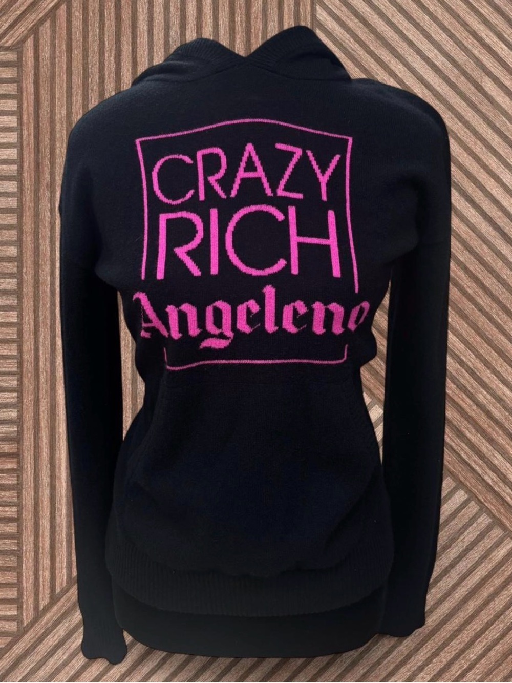 Black & Pink Graphic PRVLG Cashmere Sweater/Hoodie